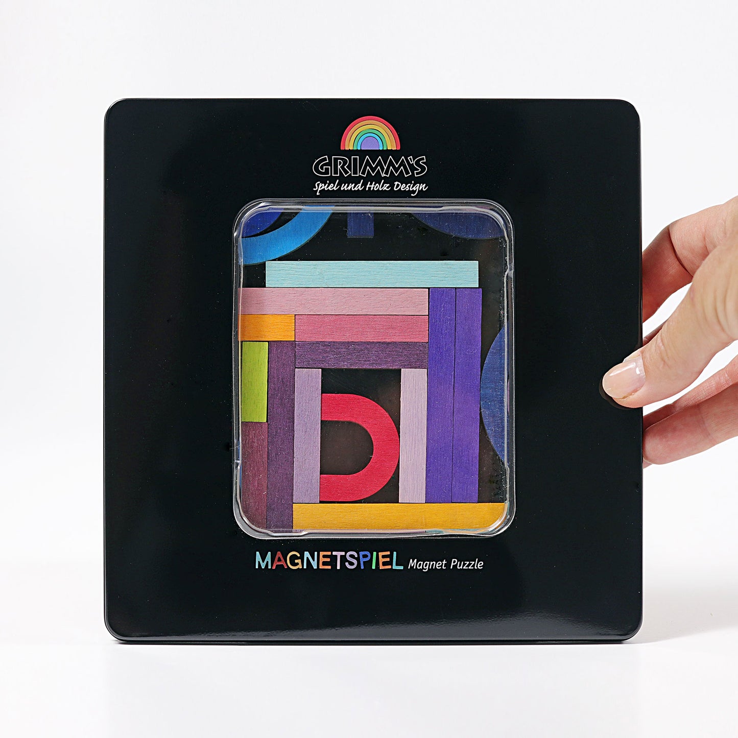 Grimm's wooden magnetic puzzle letter shapes