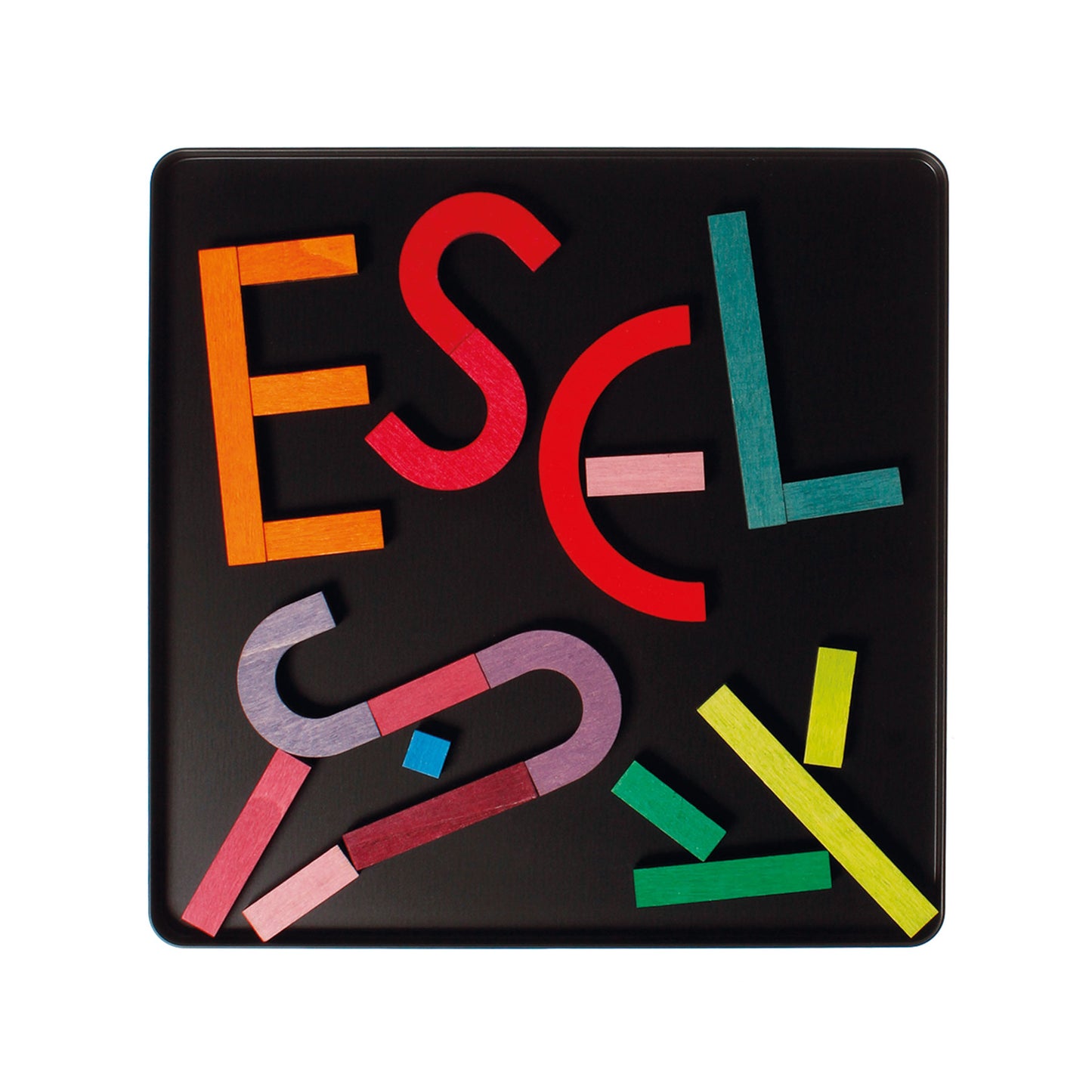 Grimm's wooden magnetic puzzle letter shapes
