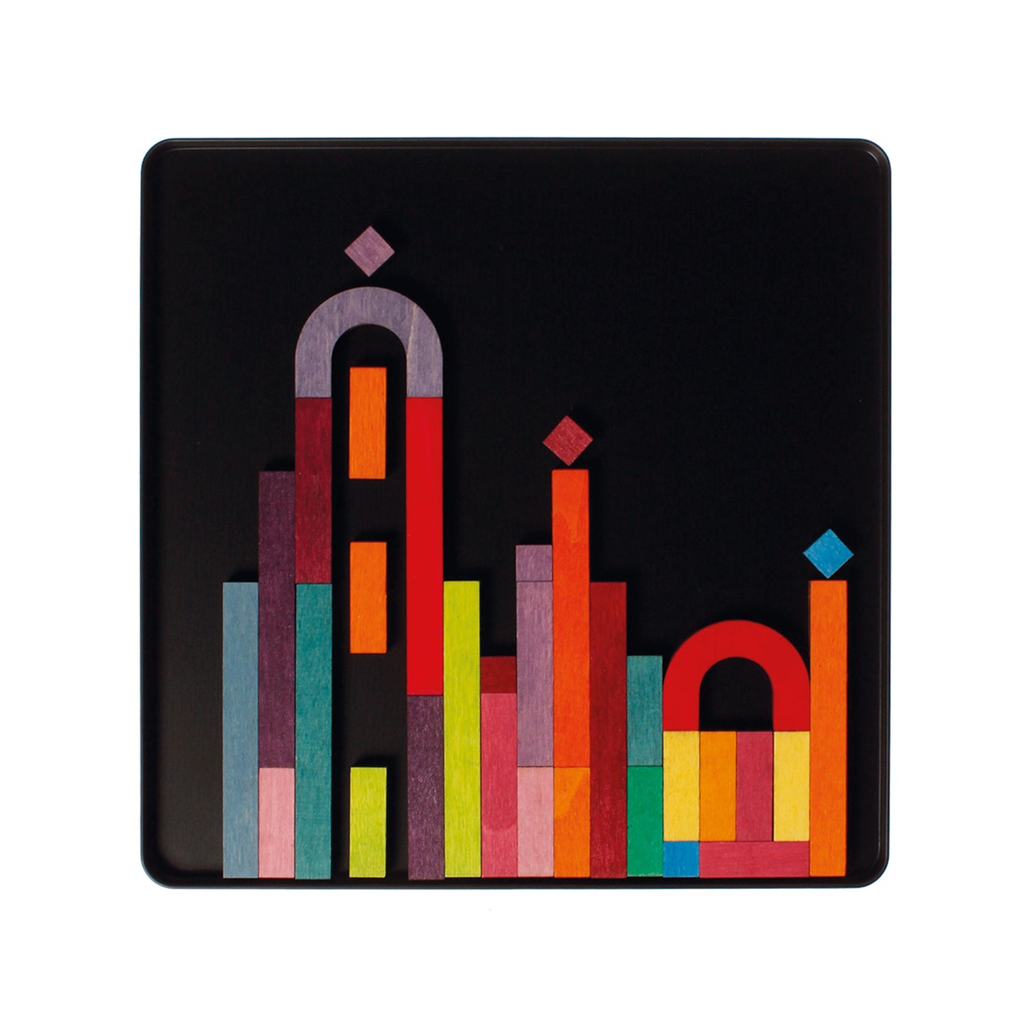 Grimm's wooden magnetic puzzle letter shapes