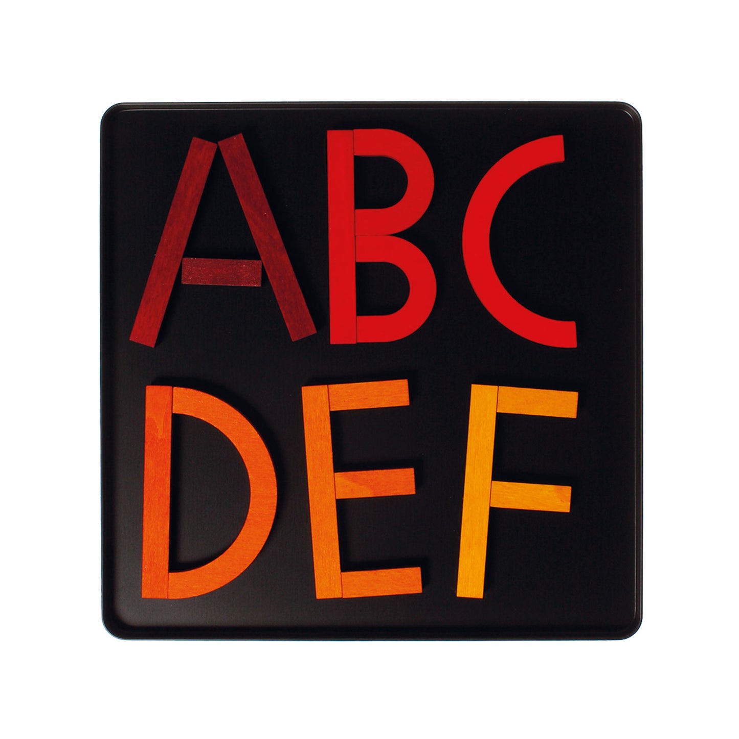 Grimm's wooden magnetic puzzle letter shapes