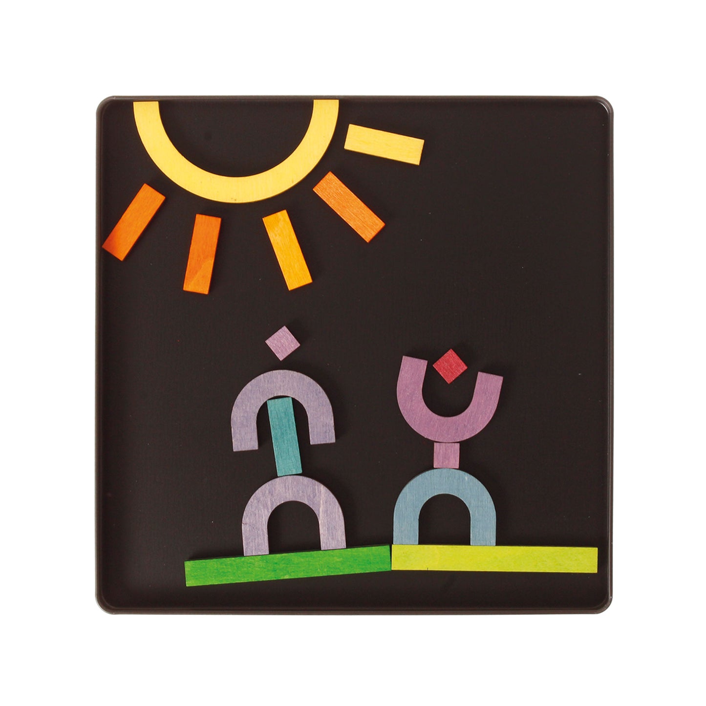 Grimm's wooden magnetic puzzle letter shapes