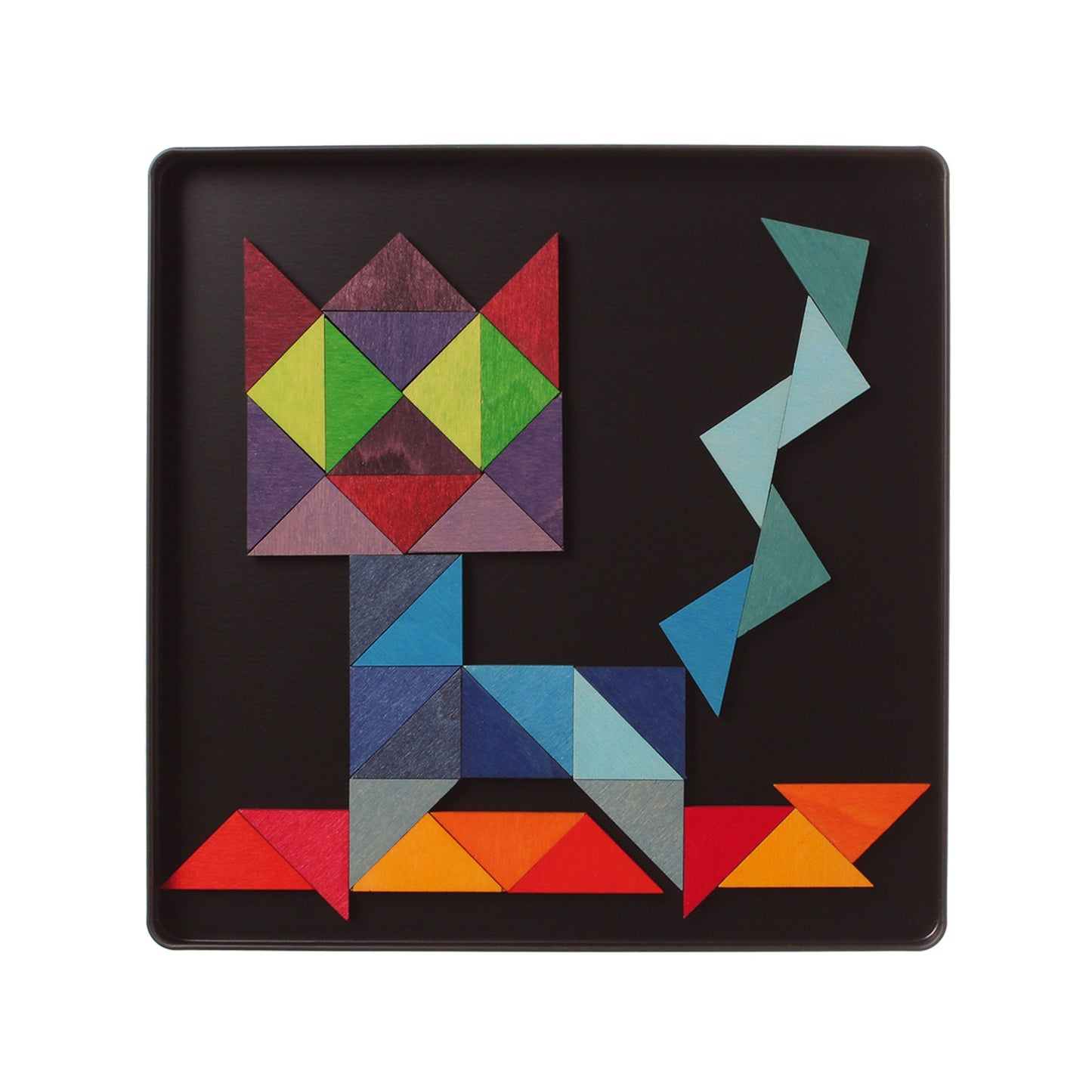 Grimm's wooden magnetic puzzle triangles