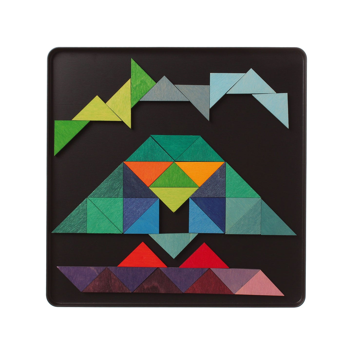 Grimm's wooden magnetic puzzle triangles