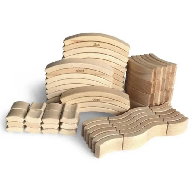 Abel wooden blocks set-Golden ratio mini 96 pieces