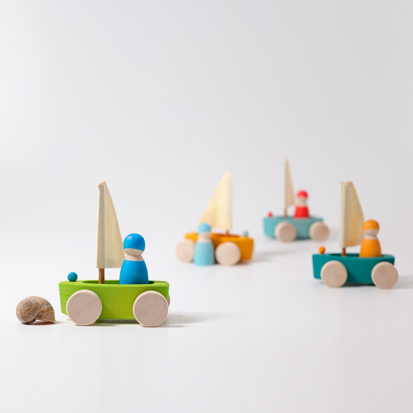 Grimm's wooden little land yachts