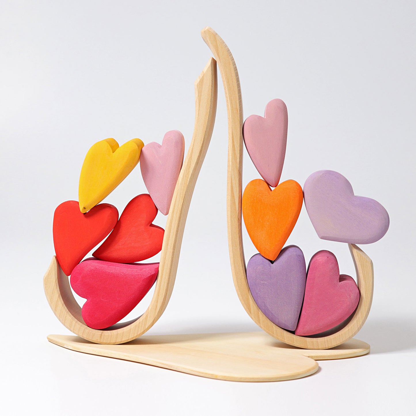 Grimm's wooden red hearts