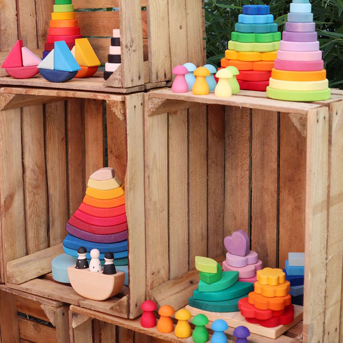 Grimm's stacking game shapes