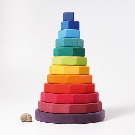 Grimm's giant geometrical stacking tower