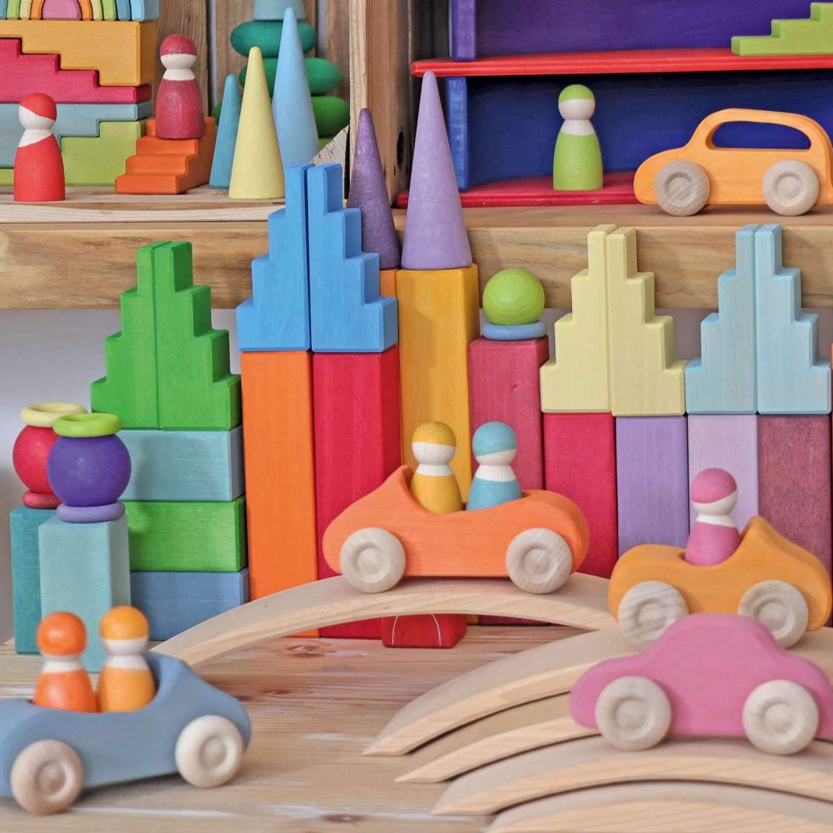 Grimm's stepped roofs rainbow