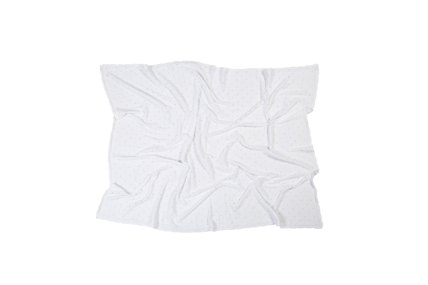 Biscuit cotton blanket-White