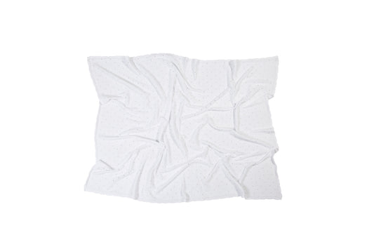 Biscuit cotton blanket-White