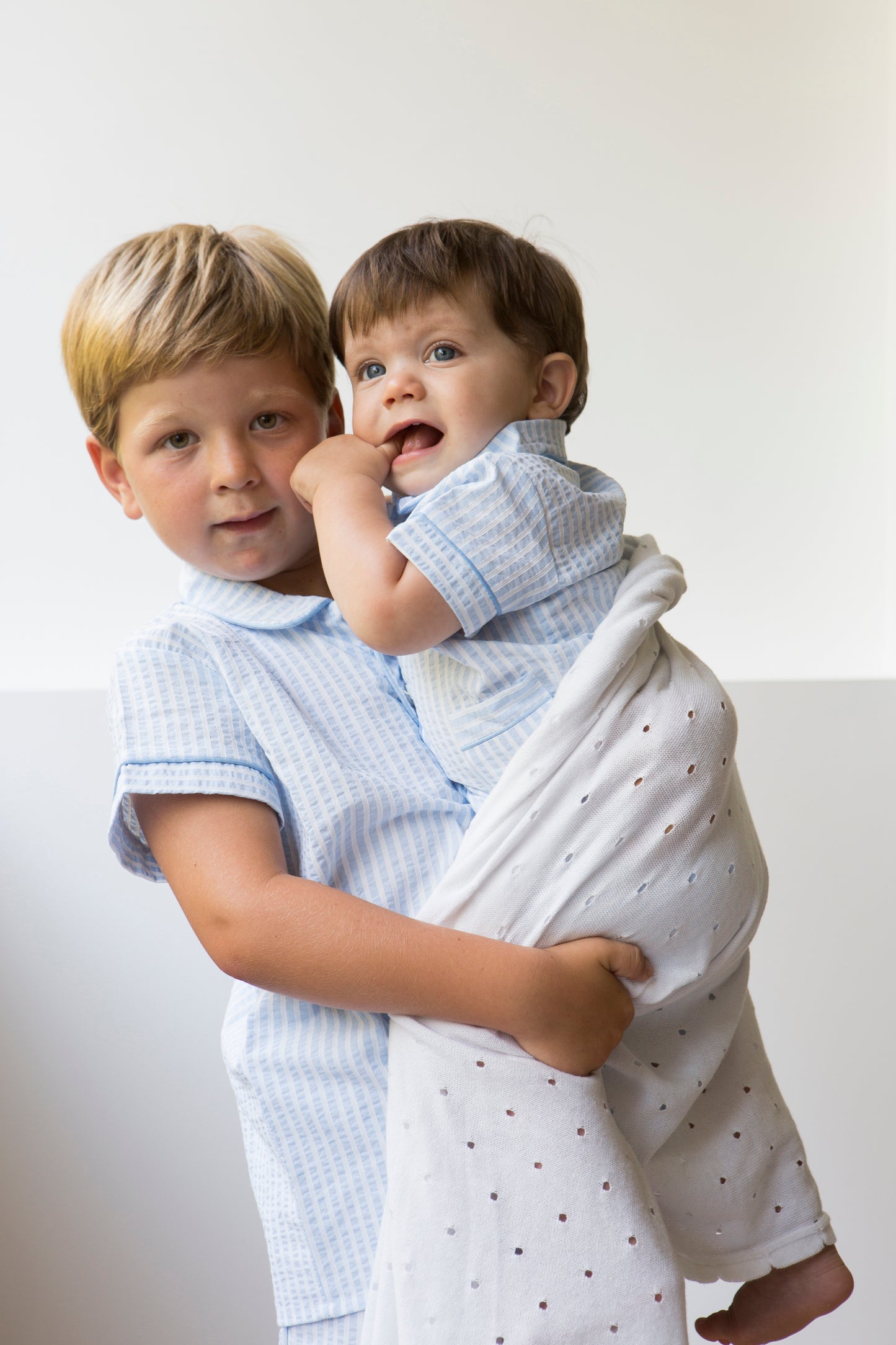 Biscuit cotton blanket-White