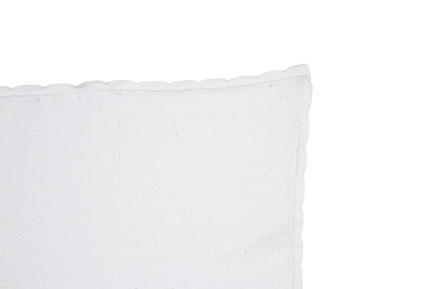 Biscuit cotton blanket-White