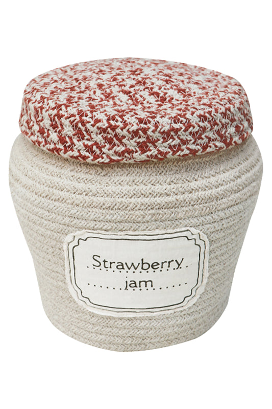 Jam jar storage basket for kids