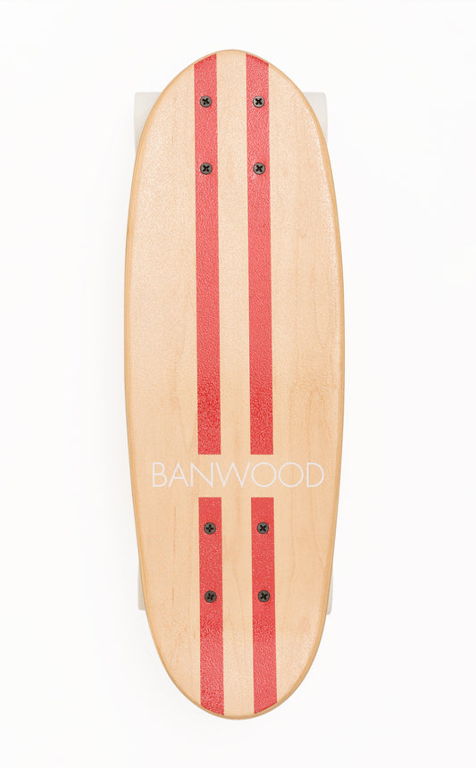 Wooden kids skateboard-Red