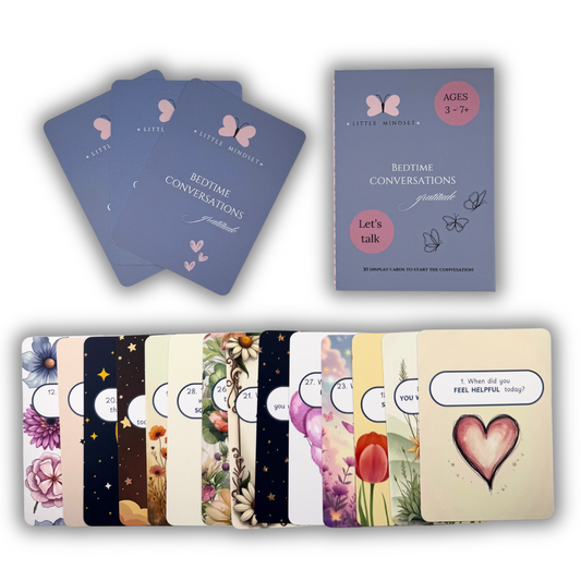 Bedtime Conversations & Gratitude flashcards set