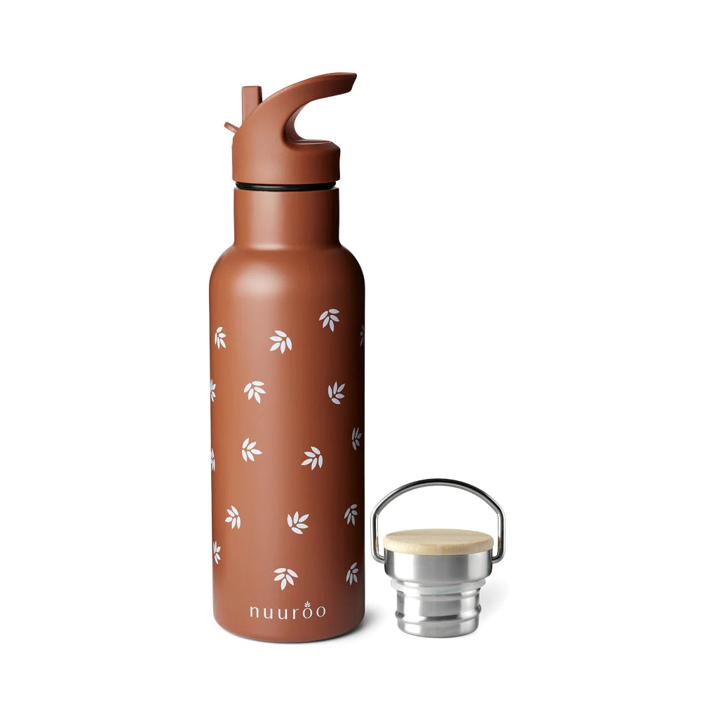 Bertil water bottle big flower 500 ml - Caramel cafe