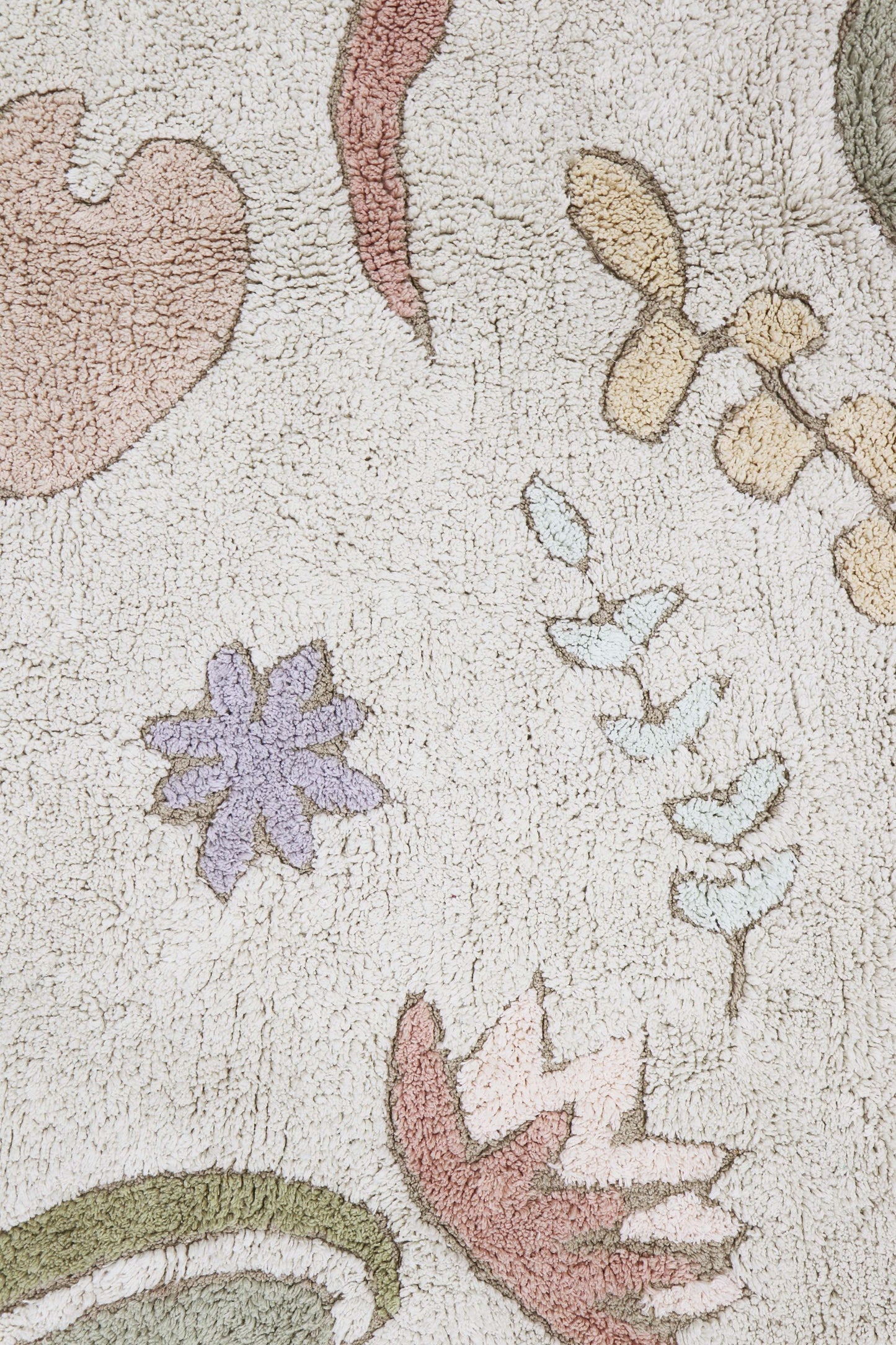 Washable rug botanical fantasy