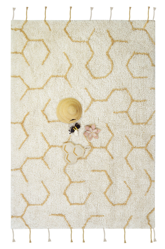 Pollination washable kids rug