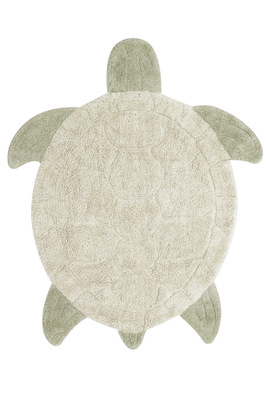 Washable sea turtle rug