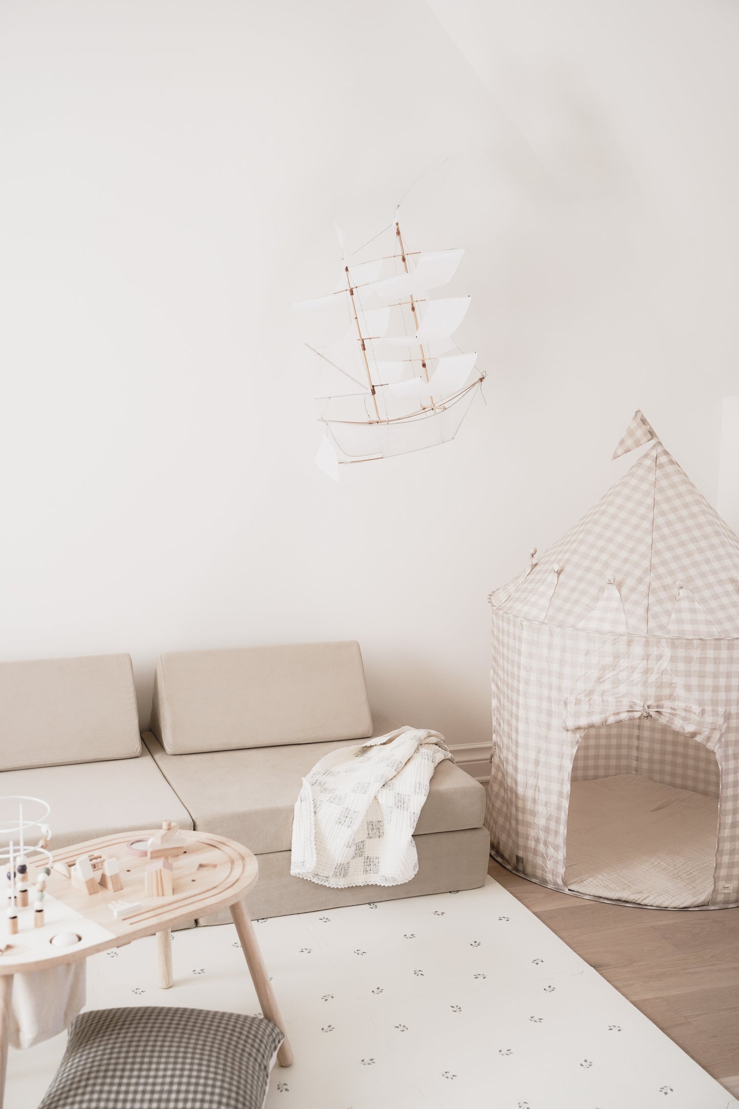 Kiddie couch play sofa for kids- Sand Beige