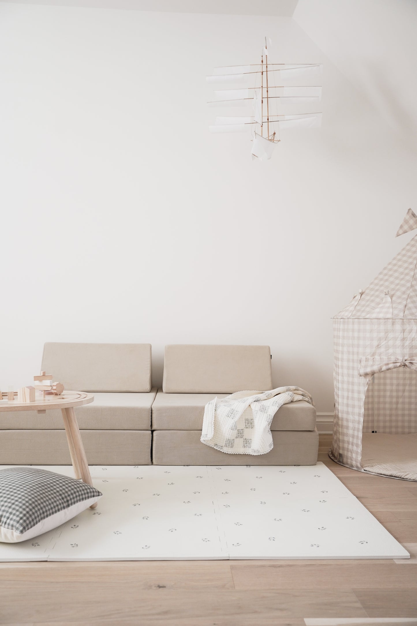 Kiddie couch play sofa for kids- Sand Beige