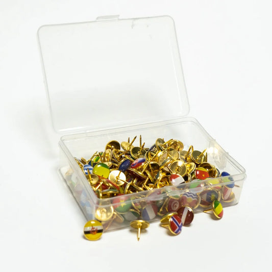 Country flags metal pins