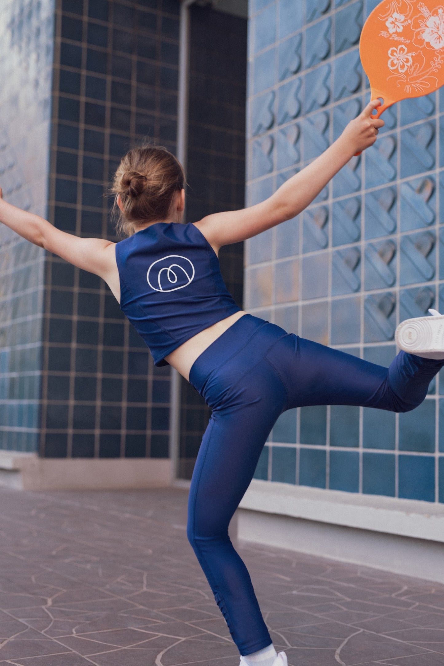 Flow sport crop top- Bold Blueberry
