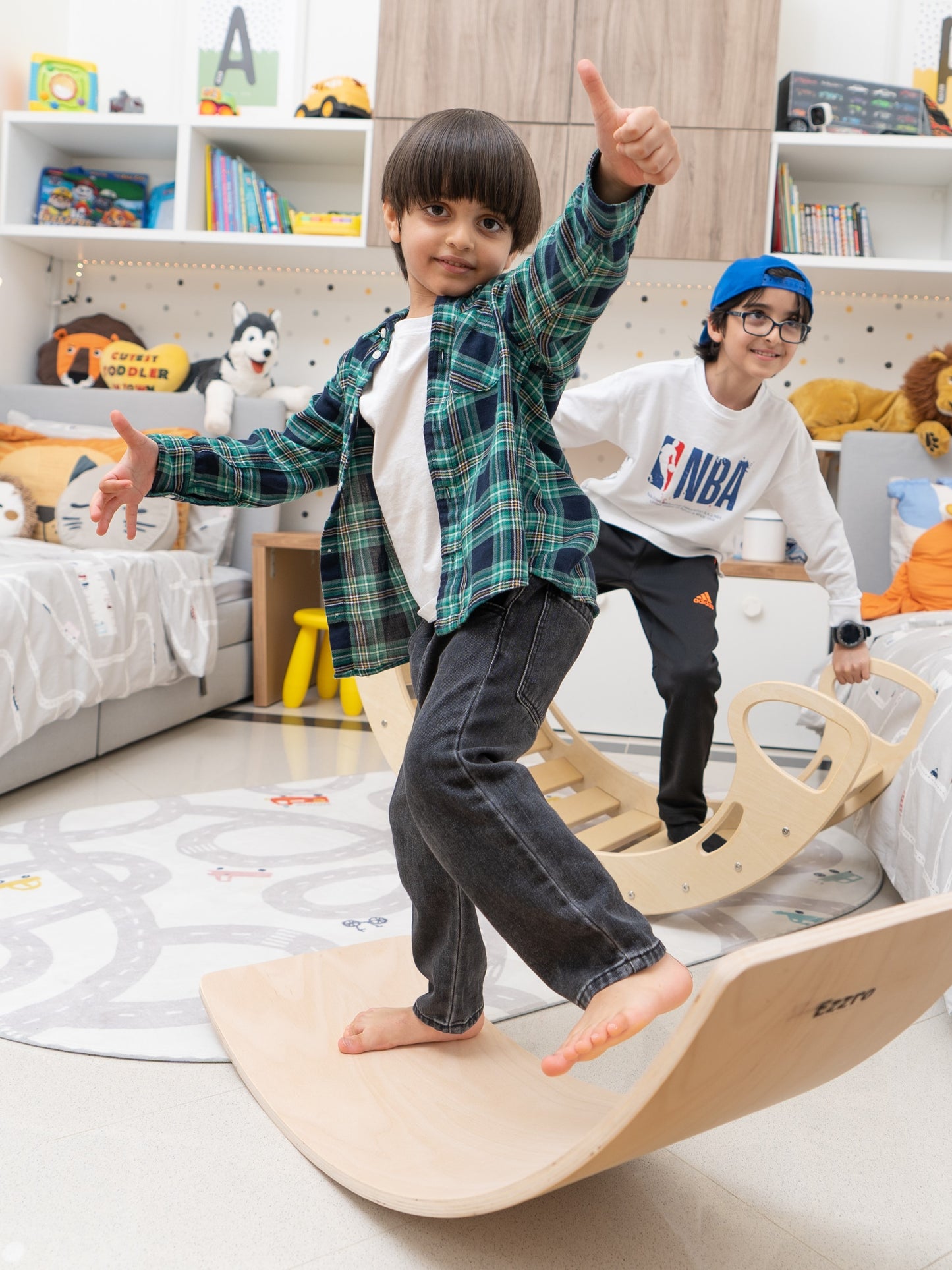 Montessori wooden balance board- Natural