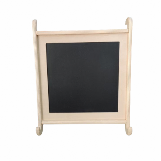 Natural wooden double-sided magnet chalkboard  (accessory to pikler climbers and gyms)