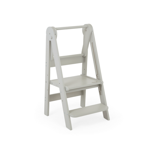 Wooden folding kitchen tower- Light grey