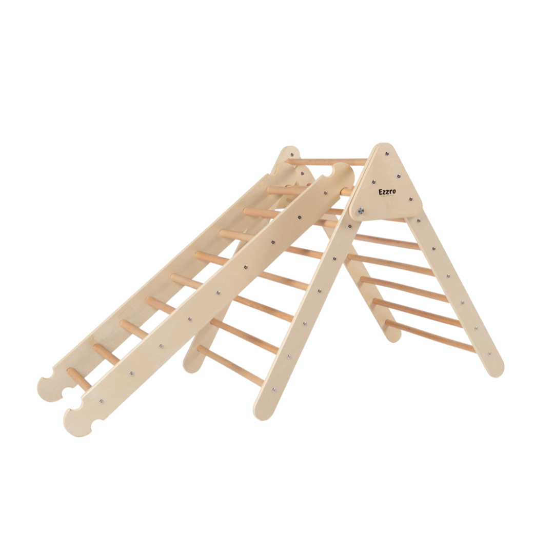 Wooden climbing ladder for pikler- Natural