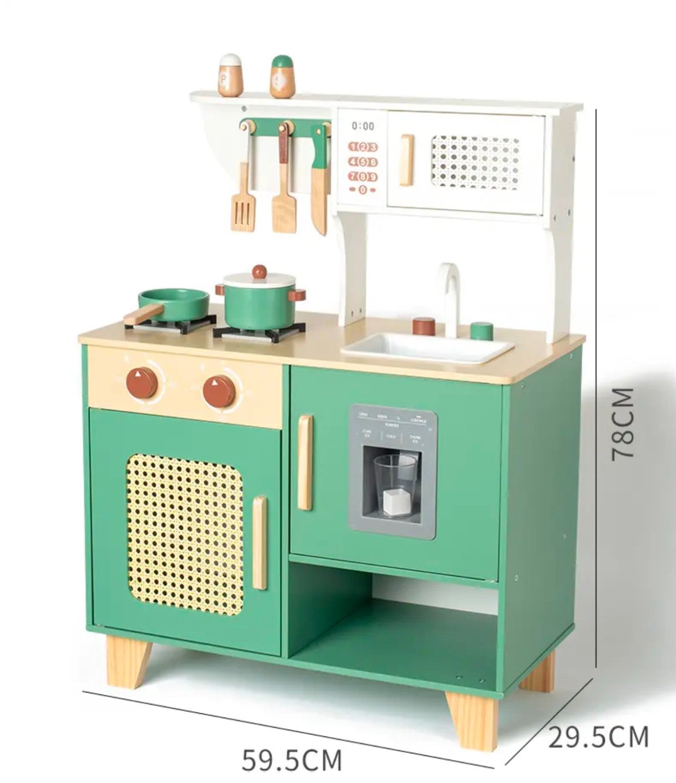 Vintage style play kitchen - Green