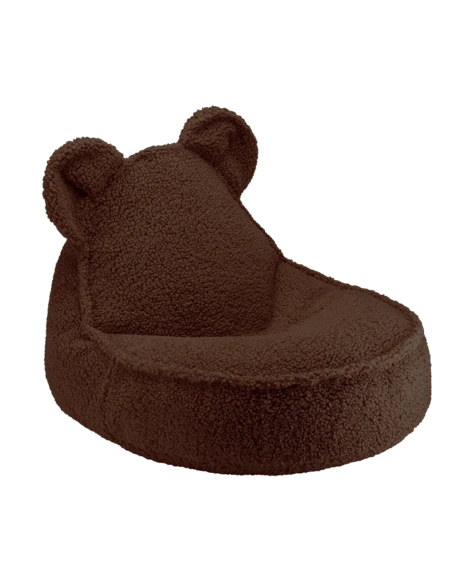 Wigiwama teddy fabric bear beanbag chair- Warm Hazel