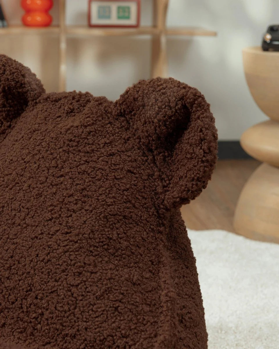 Wigiwama teddy fabric bear beanbag chair- Warm Hazel
