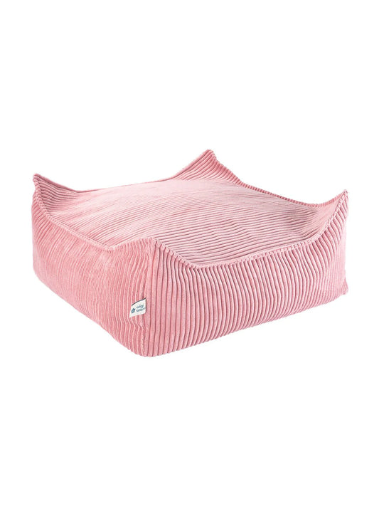 Wigiwama corduroy square ottoman- Pink Mousses (pre-order)