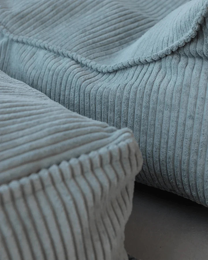 Wigiwama corduroy square ottoman- Peppermint Green (pre-order)