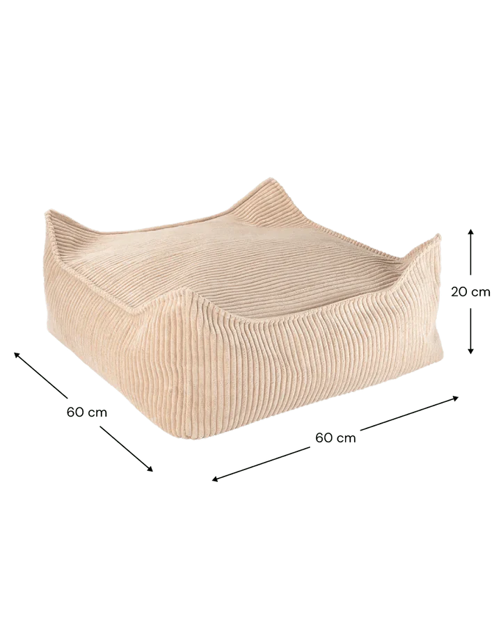 Wigiwama corduroy square ottoman- Brown Sugar (pre-order)