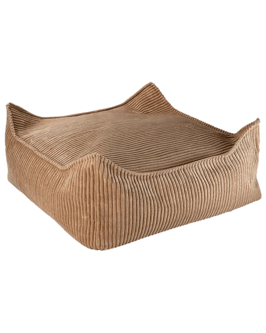 Wigiwama corduroy square ottoman- Toffee (pre-order)