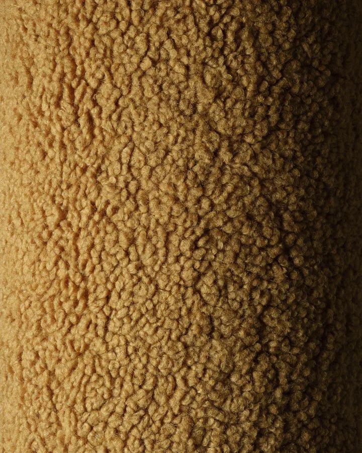 Wigiwama teddy fabric square ottoman- Maple (pre-order)