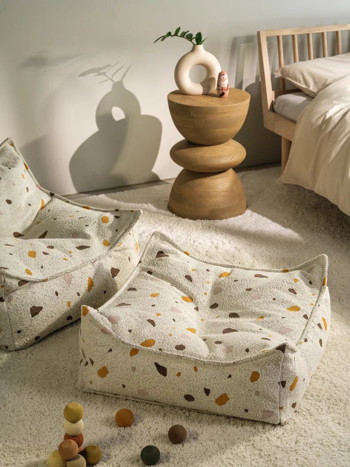 Wigiwama square ottoman- Terrazzo Marble (pre-order)