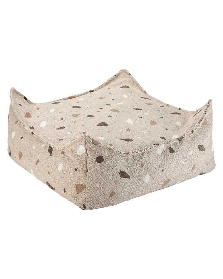 Wigiwama square ottoman- Terrazzo Sand (pre-order)