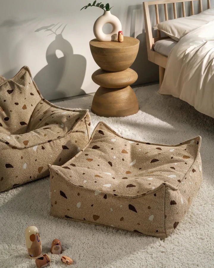 Wigiwama square ottoman- Terrazzo Sand (pre-order)