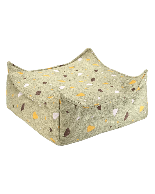 Wigiwama square ottoman- Terrazzo Moss (pre-order)