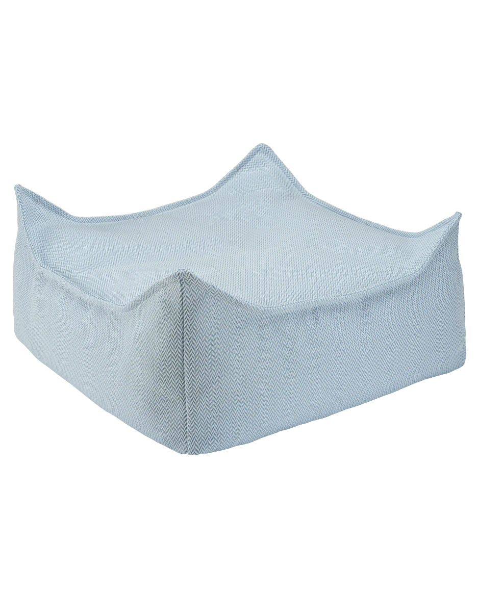 Wigiwama outdoor square ottoman- Azure (pre-order)