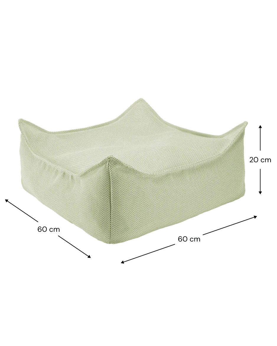Wigiwama outdoor square ottoman- Herba (pre-order)