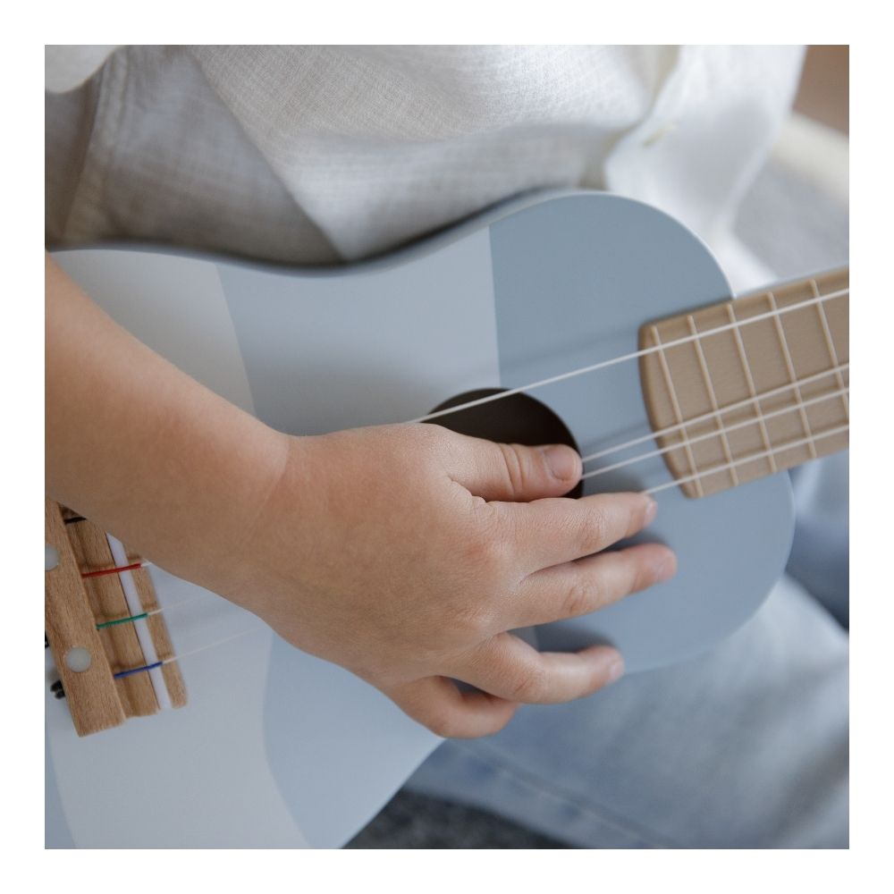 Wooden kids guitar-Blue