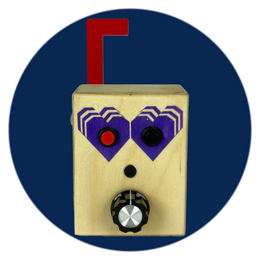 Purple L'il Mib wooden handmade voice recorder