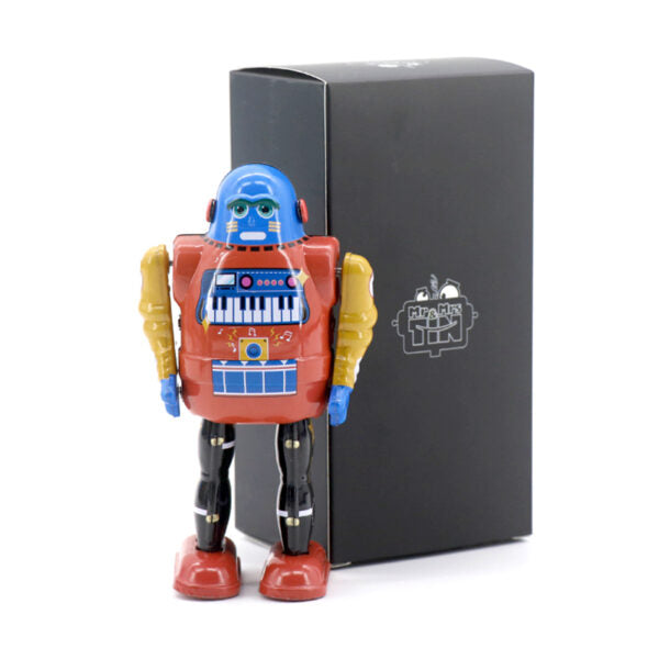 Piano bot collectable tin robot
