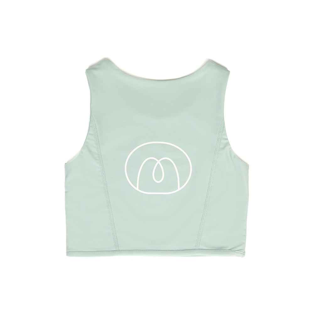 Flow sport crop top- Green Haze